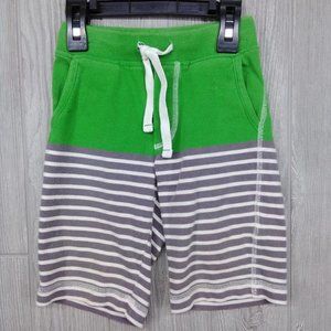 mini Boden Green Stripe Shorts